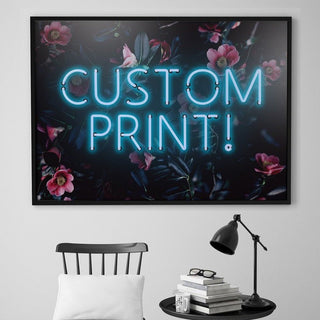Custom Neon Floral Art Print - Limited Abode