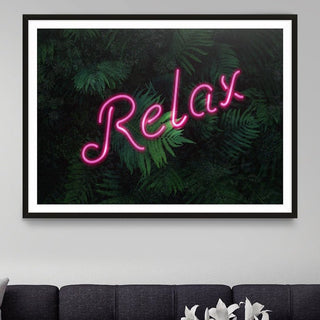 Custom Neon Script Art Print - Limited Abode