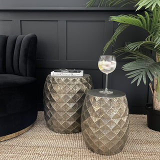 Drum Side Tables (Set of 2) - Limited Abode