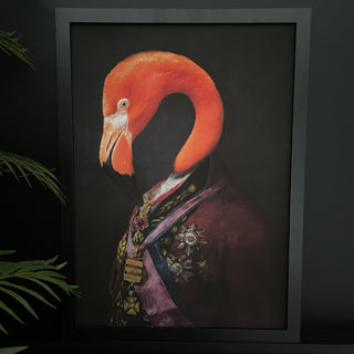 Flamingo Portrait Art Print - Limited Abode