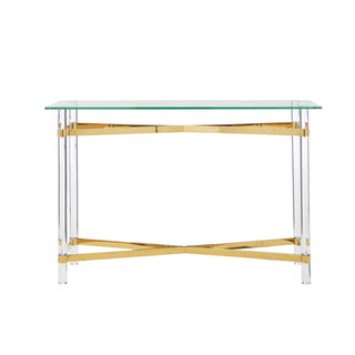 Glass Topped Console Table - Limited Abode