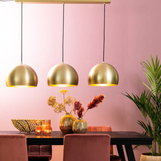 Gold 3 Light Pendant - Limited Abode