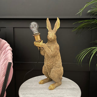 Gold Rabbit Table Lamp - Limited Abode