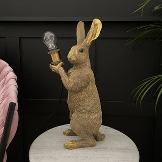 Gold Rabbit Table Lamp - Limited Abode