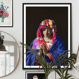 Graffiti Virgin Mary Art Print - Limited Abode