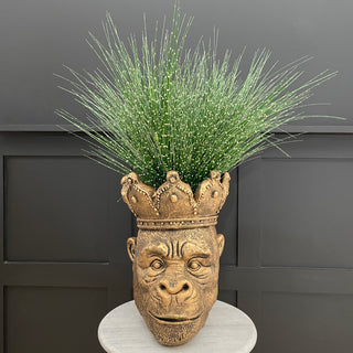 gorilla plant pot Large Gorilla Head Planter