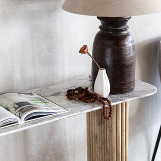 Marble Topped Console Table - Limited Abode