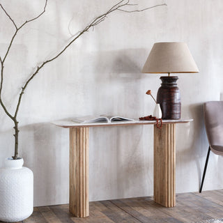 Marble Topped Console Table - Limited Abode