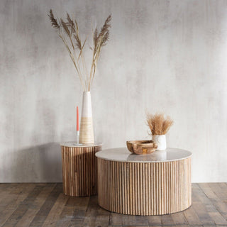 Marble Topped Lamp Table - Limited Abode