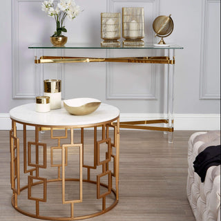 Marble Topped Side Table - Limited Abode