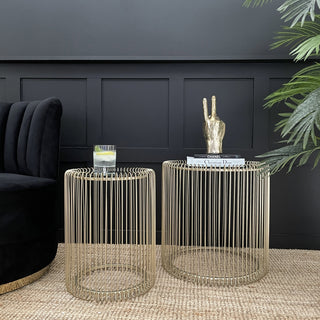 Mirrored Wire Side Tables - Limited Abode