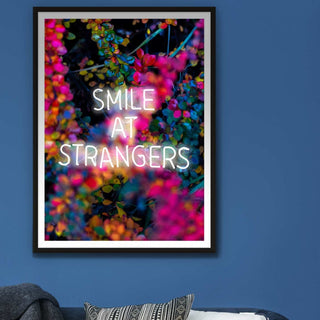 Neon Smile Art Print - Limited Abode