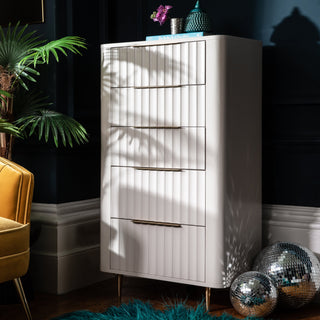 Painted Tall Chest of Drawers - Limited Abode