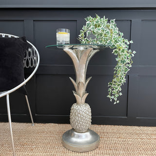 Silver Pineapple Side Table - Limited Abode