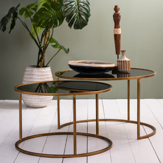 Smoked Glass Coffee Tables (Set of 2) - Limited Abode