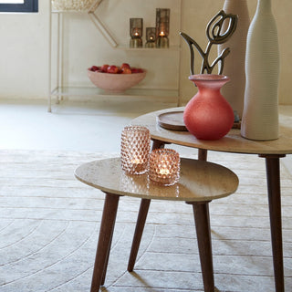 Travertine Side Table - Limited Abode