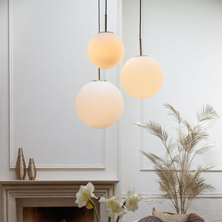 White Globe Pendant Light - Limited Abode