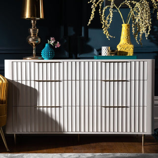 Wide Painted Chest of Drawers - Limited Abode