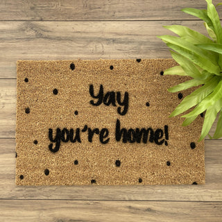 Yay You're Home Doormat - Limited Abode